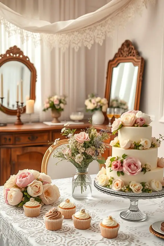 nostalgic vintage bridal decor