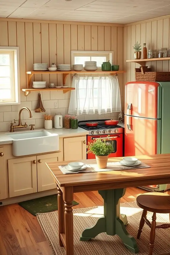 nostalgic vintage kitchen appliances