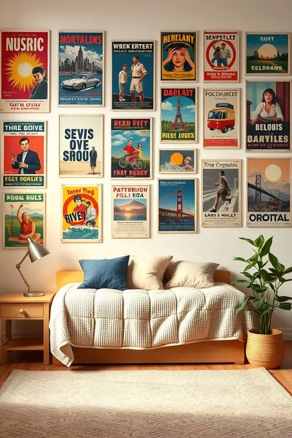 nostalgic vintage poster decor