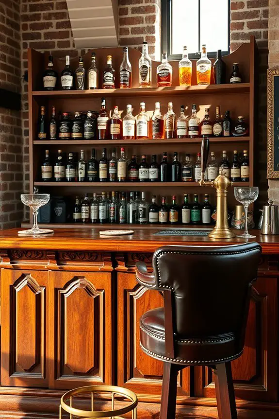 nostalgic vintage pub bar