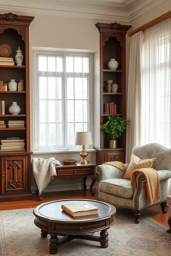 nostalgic vintage shelf decor