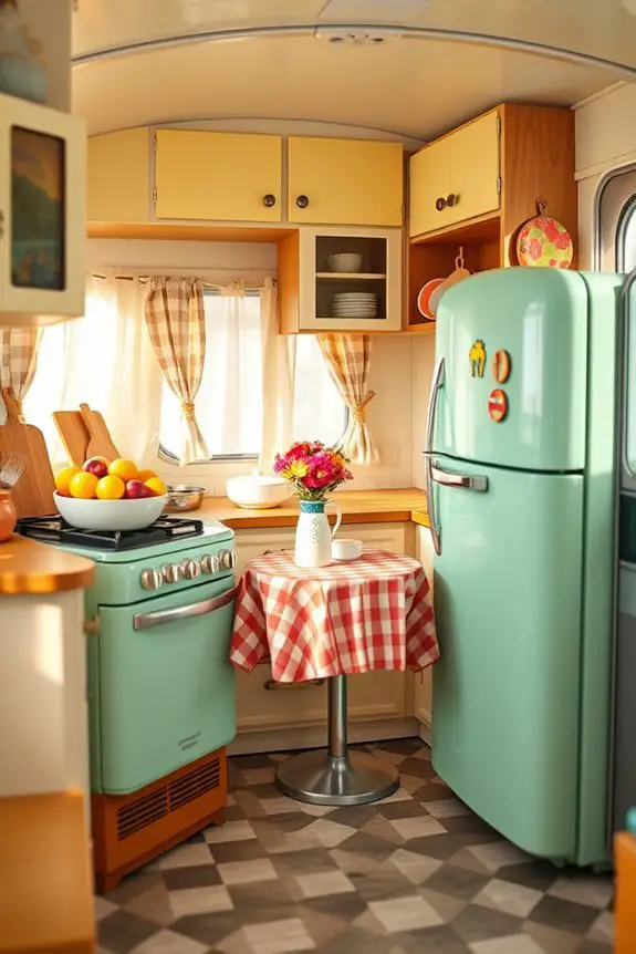 nostalgic vintage travel kitchen