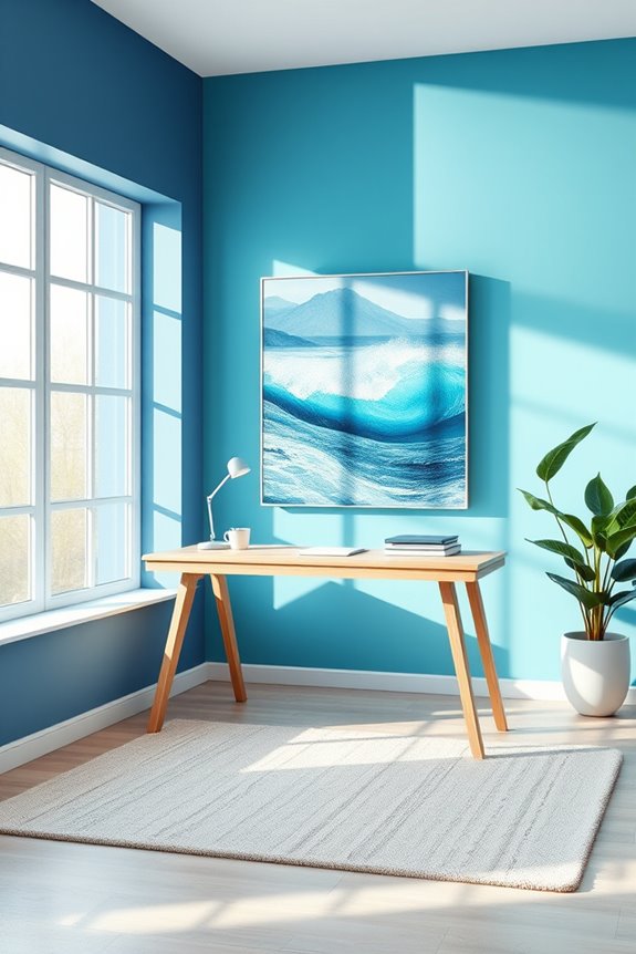 ocean blue workspace transformation