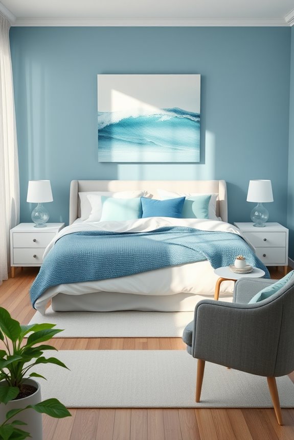 ocean inspired calming sanctuary