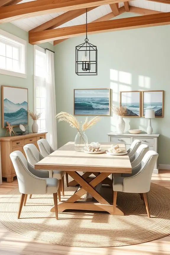 ocean inspired dining room decor