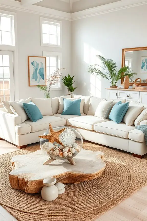 ocean inspired living room decor