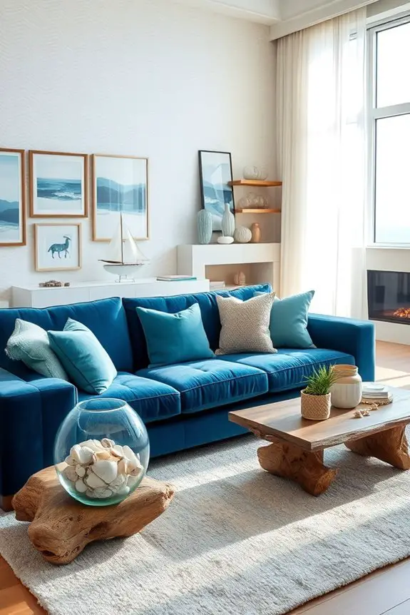 ocean inspired living room decor