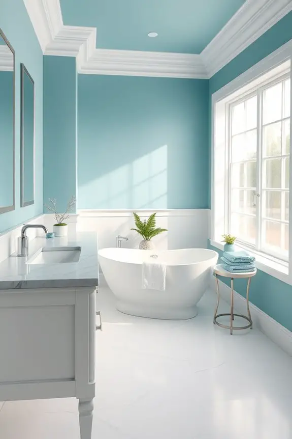 ocean teal bathroom retreat