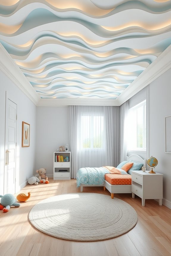 ocean wave bedroom design