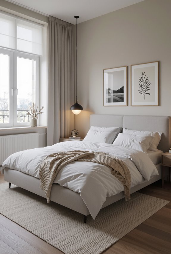 off center bed intentional asymmetry