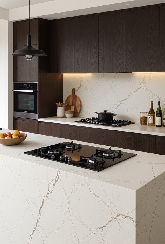 okinawan inspired dark timber cabinetry