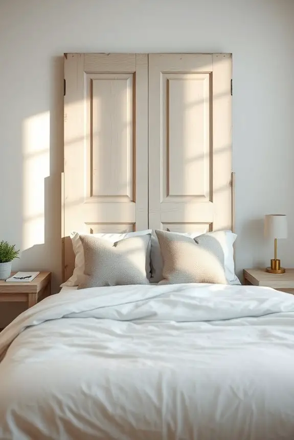 old door headboard diy