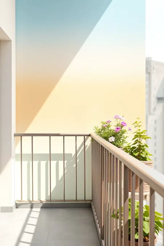ombre balcony color transformation