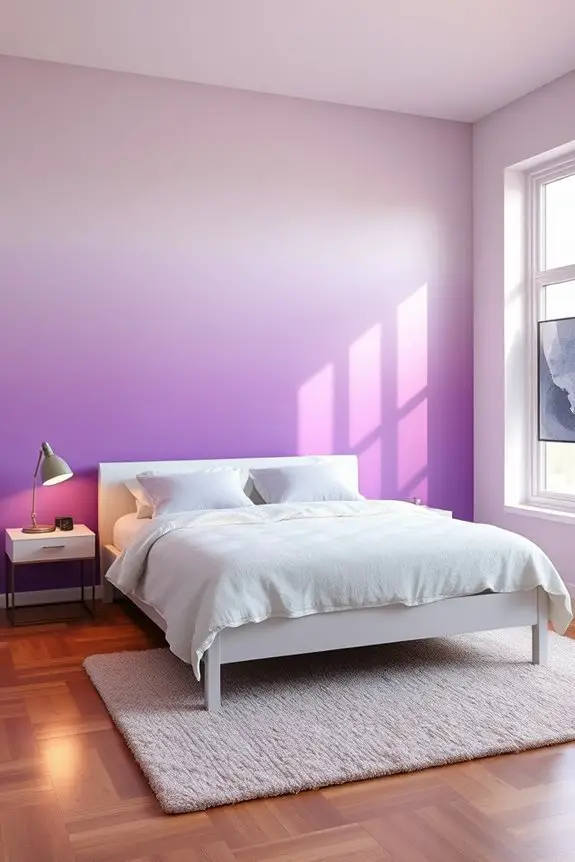 ombre wall gradient design