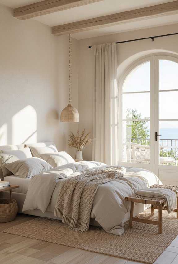open air mediterranean bedroom feel