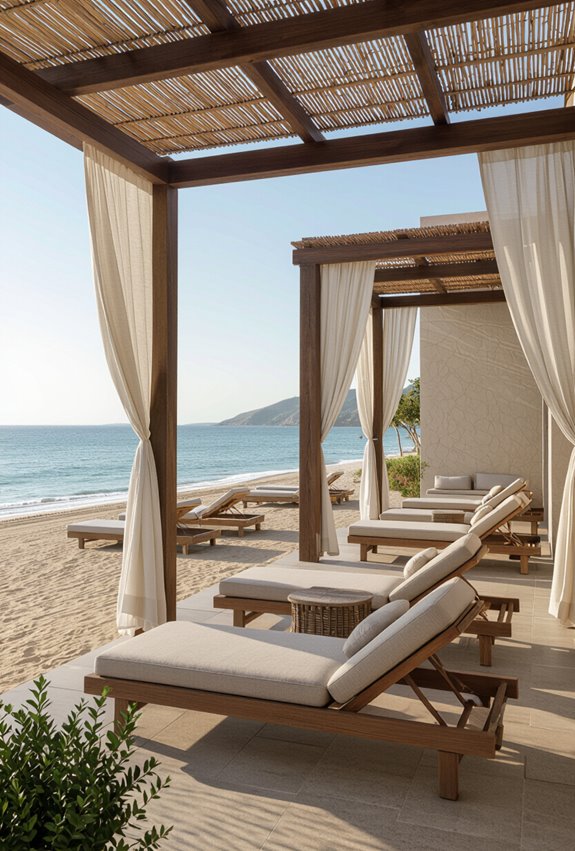 open air slatted shade retreat