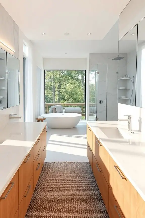 open airy bathroom design