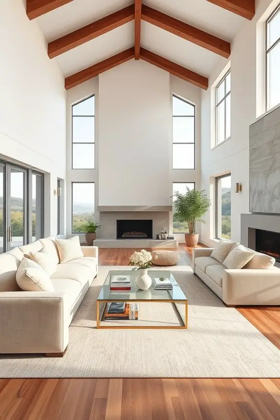open airy living spaces