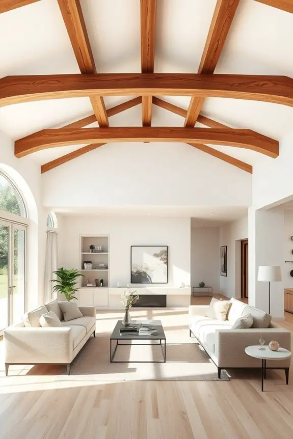 open beam ceiling transformation