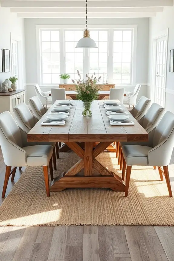 open concept dining integration
