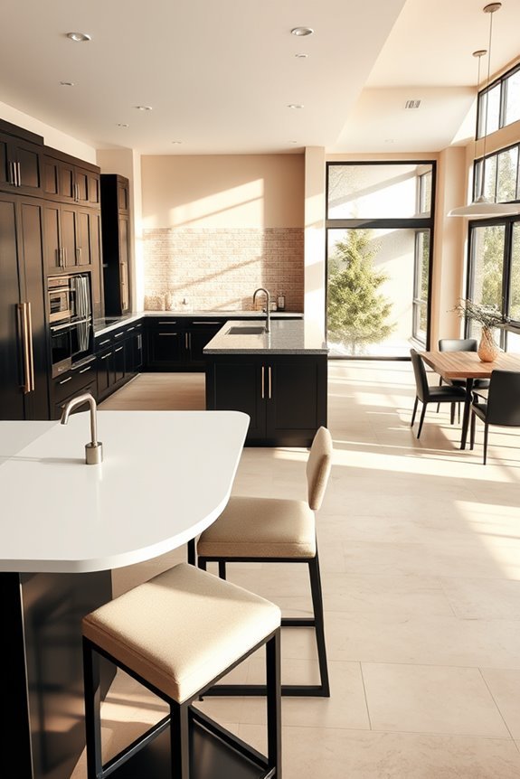 open concept kitchen design