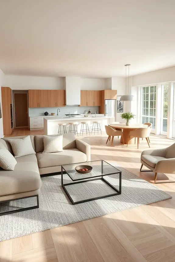 open inviting flexible spaces