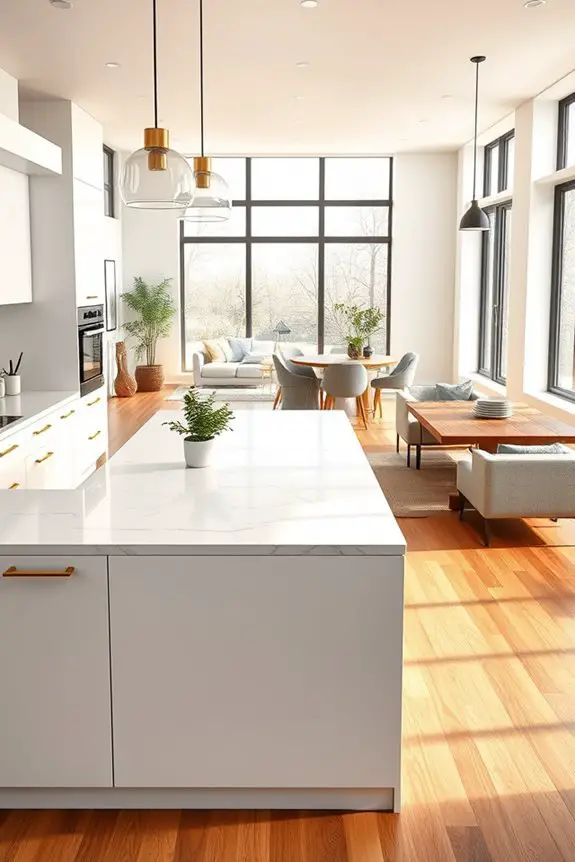 open inviting kitchen design