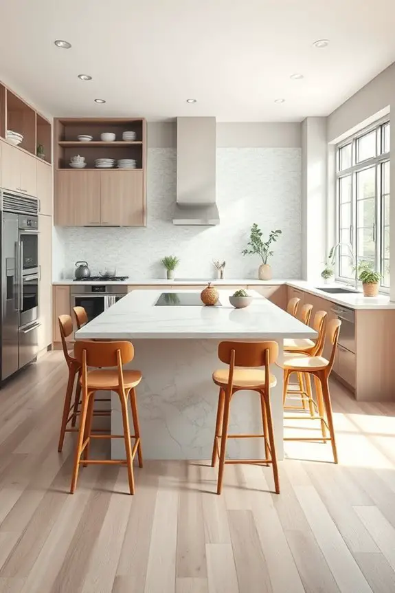 open inviting kitchen design