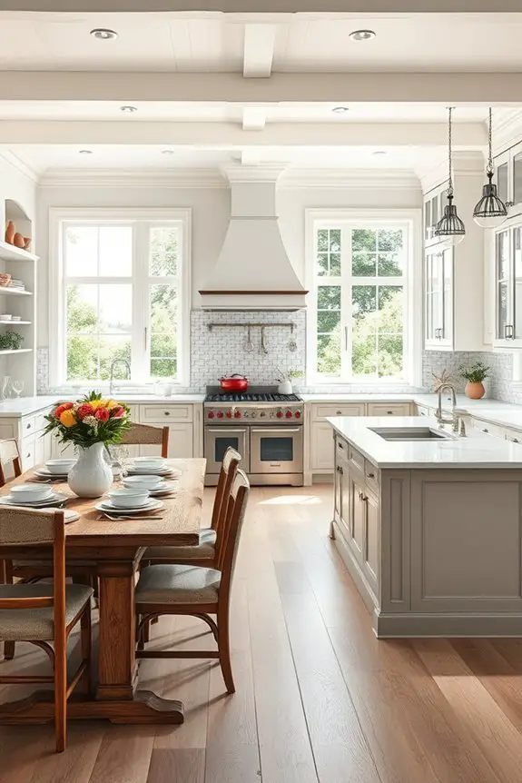 open kitchen dining integration