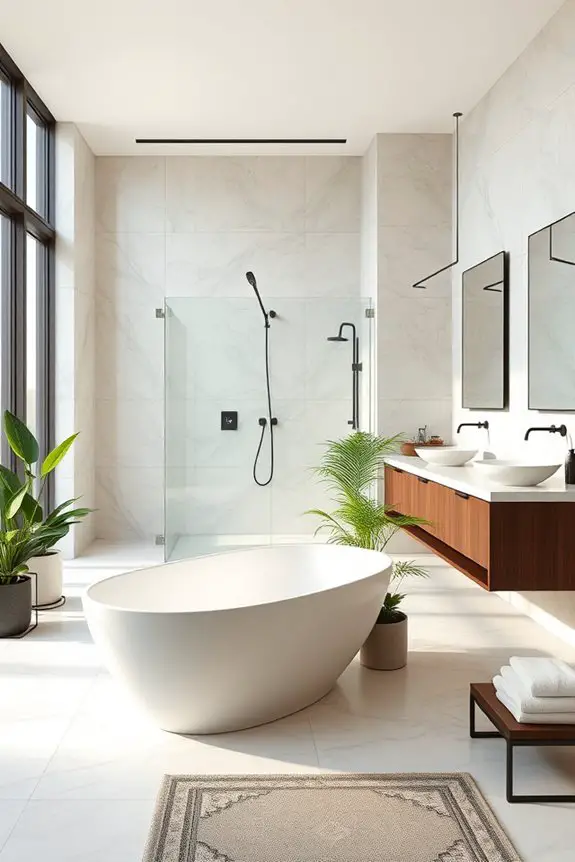 open layout bathroom design
