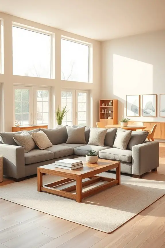 open layout enhances atmosphere