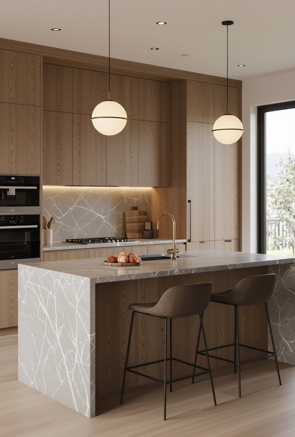 open plan asian fusion kitchen