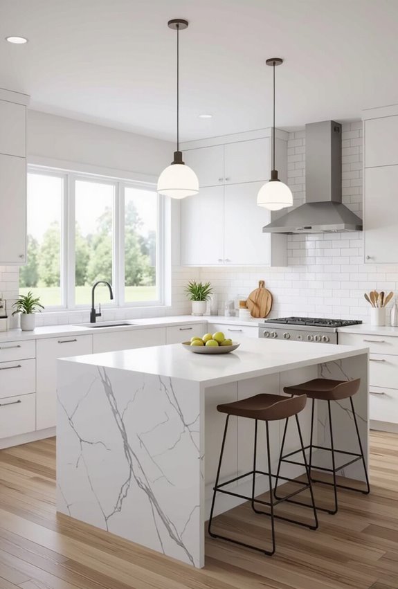 open plan compact visual zoning