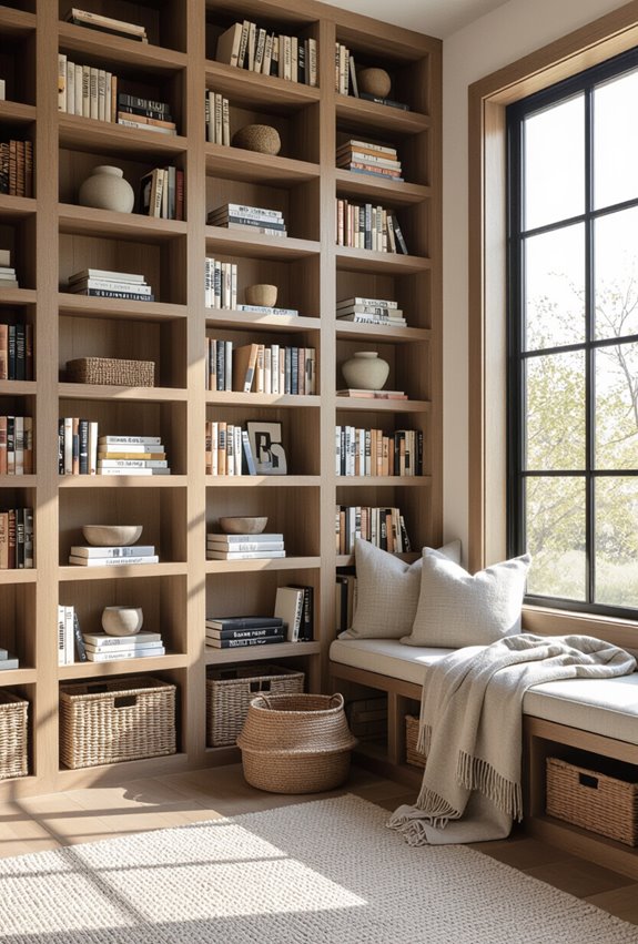 open shelving enhances light
