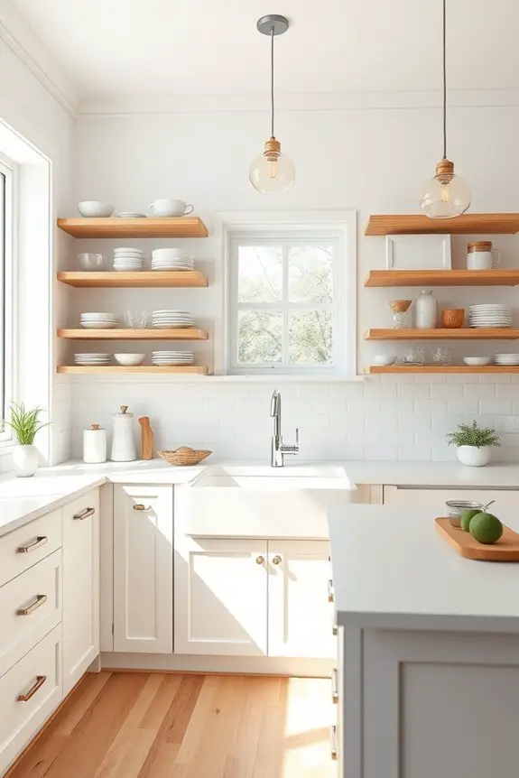 open shelving kitchen aesthetics