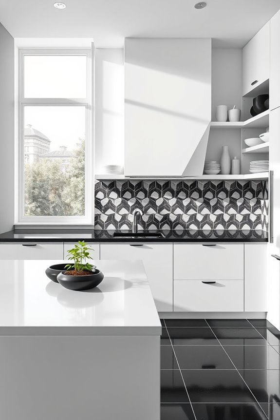open shelving kitchen design