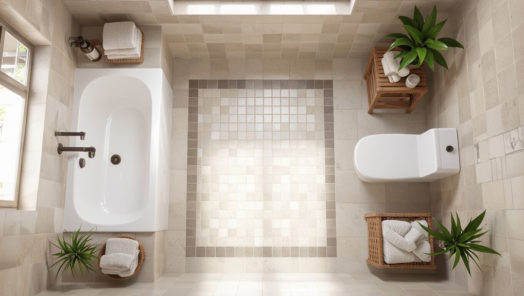 optical illusions with tiles