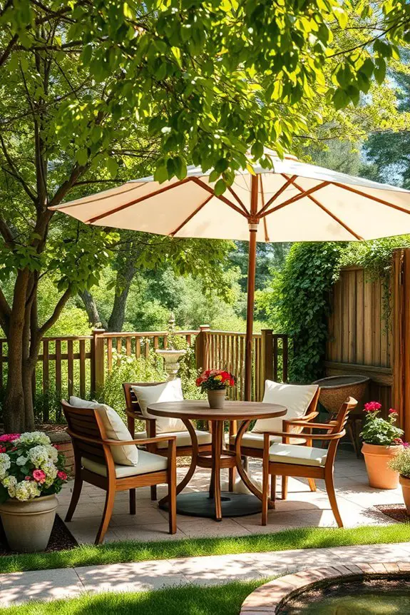 optimal shade for cafes