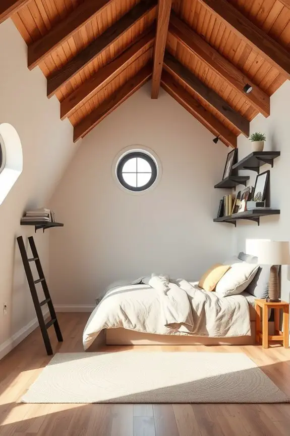 optimize attic bedroom space