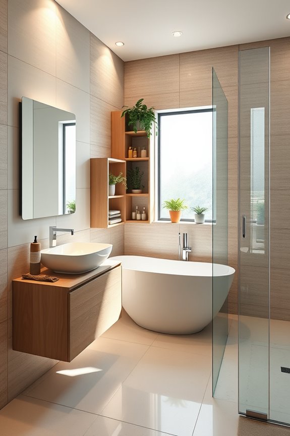 optimize bathroom space creatively