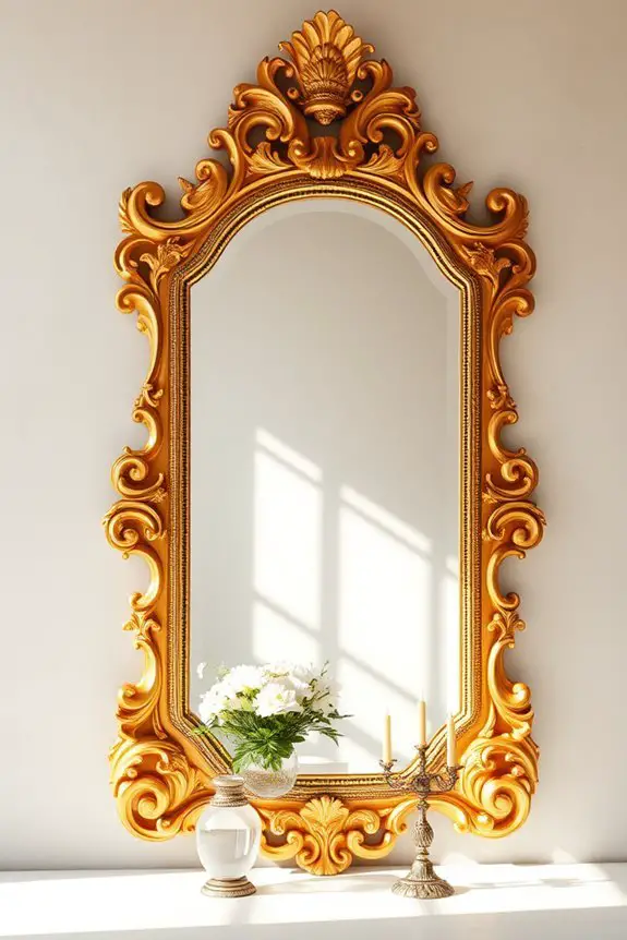 opulent baroque mirror elegance