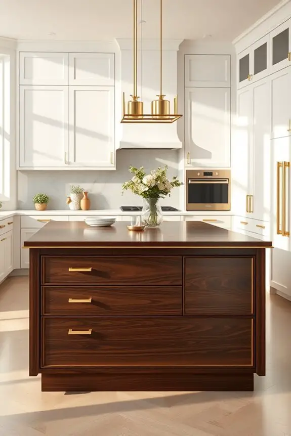 opulent brown and gold kitchen