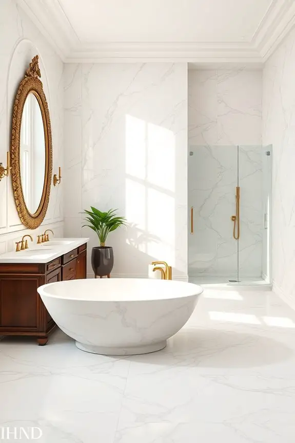 opulent marble bathroom elegance