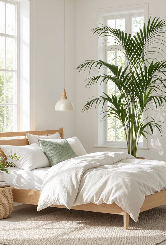 organic curved wooden bedframe