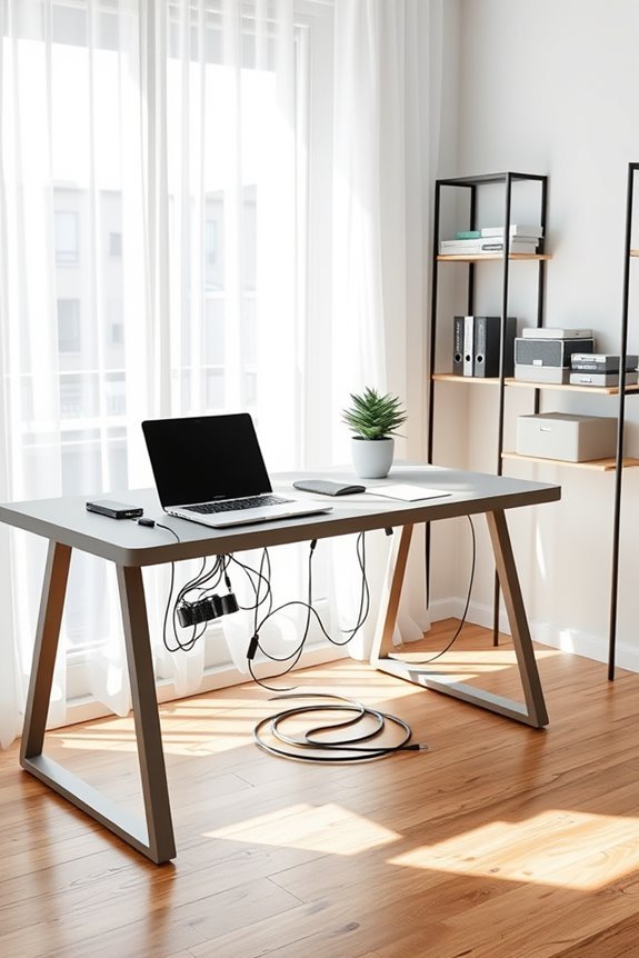 organize cables for efficiency