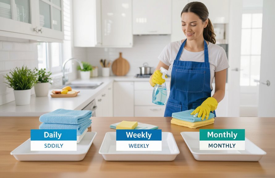 organize cleaning tasks effectively
