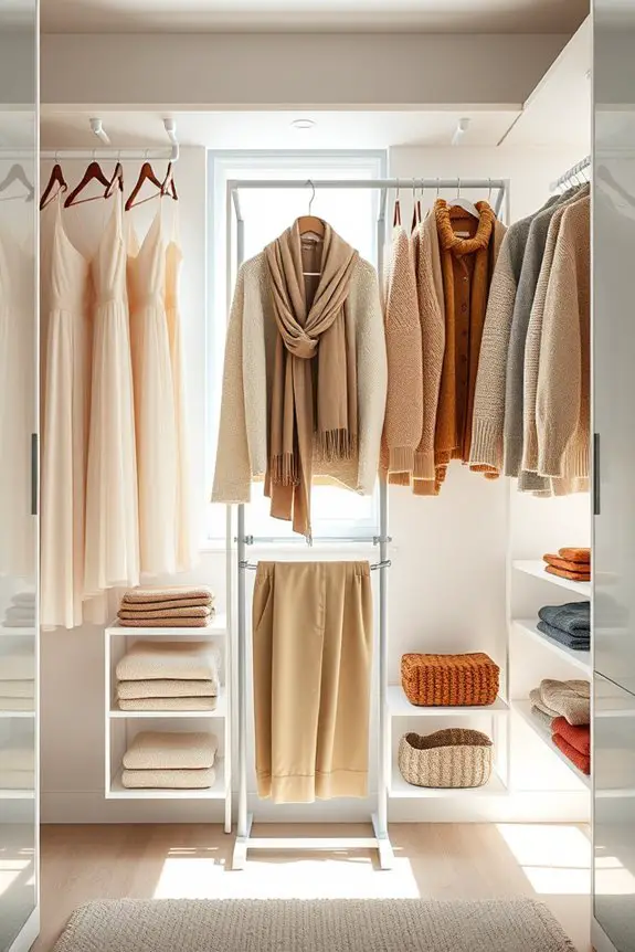 organize clothes by season