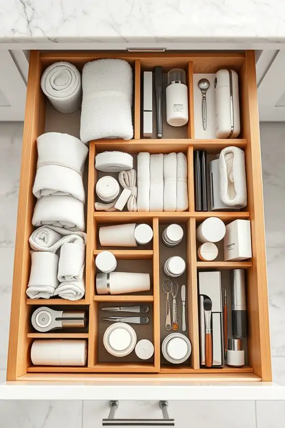 organize drawers for efficiency