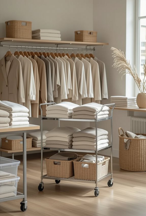 organized backroom restocking system