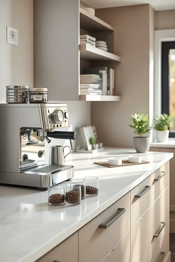 organized coffee station essentials